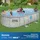 BESTWAY Power Steel Frame Pool oval Set 488 x 305 x 107 cm inkl. Sandfilteranlage (3-tlg.)
