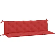 vidaXL Bankauflage 180 x 50 x 7 cm rot 2 St.