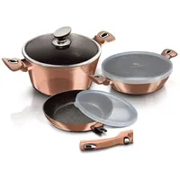 Berlinger Haus BH-7051 Kochgeschirr mit abnehmbarem Griff, Metallic Line