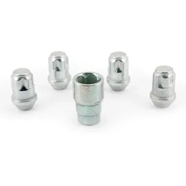 H&R Felgenschloss-Set M12x1,50 Kegelbund - 4 Felgenschloss-Muttern inkl. Adapter