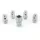 H&R Felgenschloss-Set M12x1,50 Kegelbund - 4 Felgenschloss-Muttern inkl. Adapter