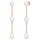 VALERO PEARLS Ohrhänger Set: VP751 roségold 58,2 Süßwasser-Zuchtperlen
