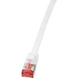 Logilink CF2051S RJ45 Patchkabel CAT 6 U/FTP 2.00 m Weiß vergoldete Steckkontakte 1 St.