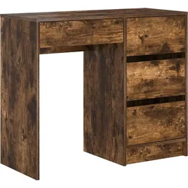 vidaXL Schreibtisch Geräucherte Eiche 90 x 37,5 x 75 cm Holzwerkstoff