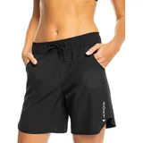 Roxy Badeshorts Damen Schwarz/Anthracite XS