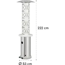 Blumfeldt Goldflame Style Terrassenheizstrahler 11,2 kW silber