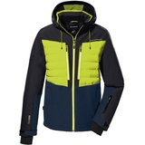 KILLTEC Herren Skijacke/Funktionsjacke mit abzippbarer Kapuze und Schneefang KSW 56 MN SKI JCKT, dunkelpetrol, S, 38710-000