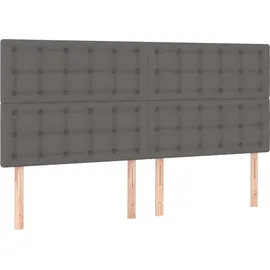 vidaXL Boxspringbett 180 x 200 cm Grau
