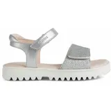 GEOX Mädchen J Coralie Gir Sandal, Silber, 33 EU