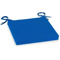 H.O.C.K. Stuhlkissen mit Bändern 40x40x4cm Outdoor", Classic Uni blau