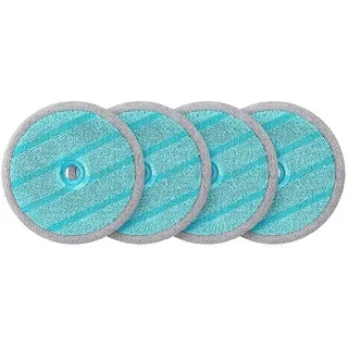 Samsung Mikrofaser-Pads für Spray Spinning Sweeper Wischaufsatz VCA-WBA95/GL, Wiederverwendbar, Antibakteriell, Ø 17 cm, 4 Stück, VCA-SPW95/VT, Reinigungspads