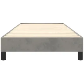 vidaXL Boxspringbett 90 x 200 cm hellgrau