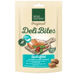 REAL NATURE Original Deli Bites 150g Lachsfilet mit Gojibeere, Matcha & Kokosöl