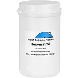 250 g mikronisiertes Resveratrol-Pulver (555 Kapseln zu je 451 mg)