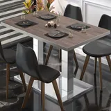 GGM Möbel Bistrotisch 130 x 80 x 75 cm Rot
