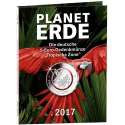 Komplett-Satz 5-Euro-Münze 2017 in Sammelmappe - Stempelglanz