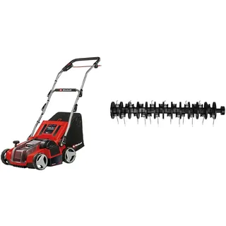 Einhell Akku-Vertikutierer-Lüfter GE-SA 36/35 Li-Solo Power X-Change (36 V, Brushless, 35cm Messerwalze, 28L Fangsack, einstellbare Arbeitstiefe, ohne Akku, inkl. Ersatzlüfterwalze)