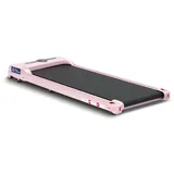 BLACK LORD 3-in-1 Walking Pad Laufband, 2,2 PS, leises tragbares Untertisch-Laufband mit Bluetooth-Lautsprecher, klein, kompakt fürs Homeoffice, Fernbedienung, LED-Display, Rosa