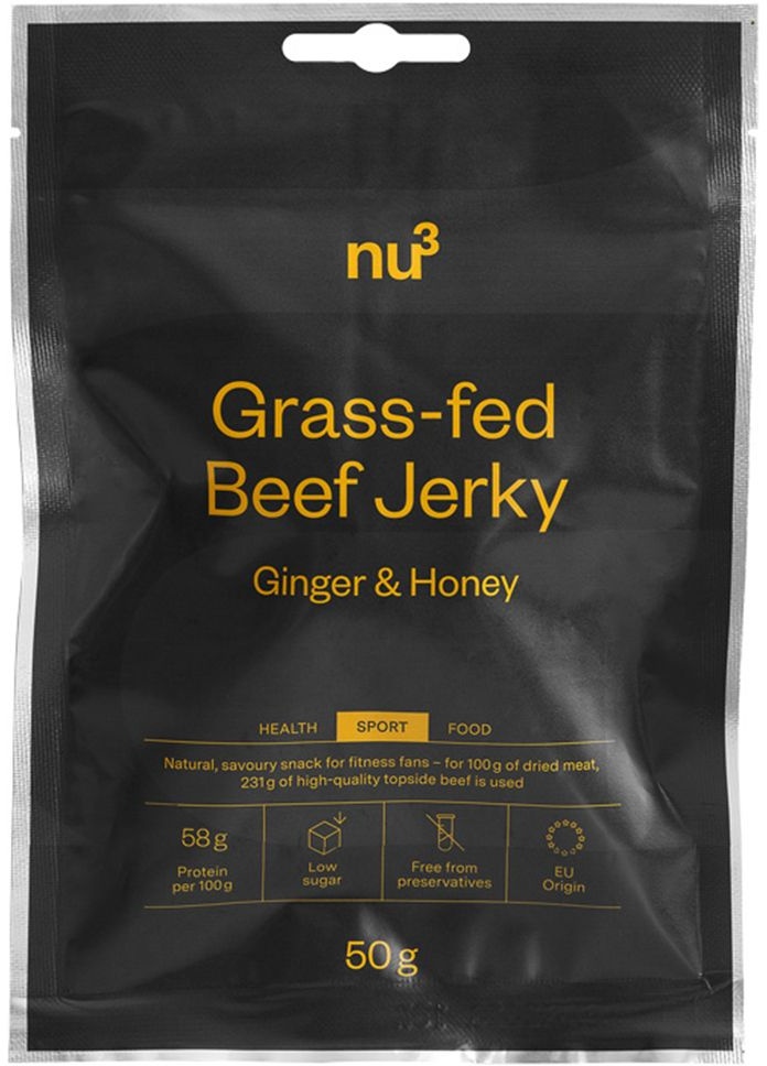 nu3 Beef Jerky, Ingwer-Honig