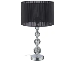 Relaxdays Tischlampe, Nachttischlampe im Kristalldesign, HxD 54 x 29,5