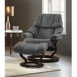 Stressless Stressless® Relaxsessel »Reno«, mit Classic Base, Größe S, M & L, Gestell Braun grau