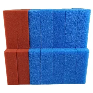 Koi Herdecke Teichfilter Ersatzschwamm Set für Oase Biotec 30 Teichfilter 4 x rot 10 x blau