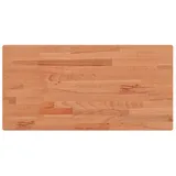 vidaXL Tischplatte 100x50x1,5 cm Rechteckig Massivholz Buche
