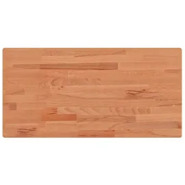 vidaXL Tischplatte, 100x50x1,5 cm Rechteckig Massivholz Buche