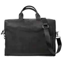 Laptoptasche 30x42x8cm, Laptopfach, Echt Leder, schwarz