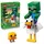 LEGO Minecraft 21582 Hühnerreiter, Bauset zum Videospiel, bewegliche Minecraft-Zimmerdeko