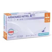 arnomed NITRIL XTRA PURE Hautverträgliche , Akzeleratorfreie Einmalhandschuhe, aus Nitril L