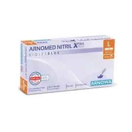 arnomed NITRIL XTRA PURE Hautverträgliche , Akzeleratorfreie Einmalhandschuhe, aus Nitril L