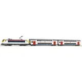 Piko 59108 - PIKO SmartControl WLAN Set mit Bettungsgleis SNCB Doppelstock-Personenzug