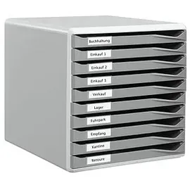 Leitz Schubladenbox DIN A4 10-tlg. grau