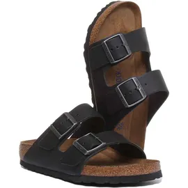 Birkenstock Arizona Weichbettung Naturleder geölt schwarz 46