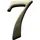 Alpertec Hausnummer 7 Bronze Hausnummern Hausnummerschild - Alpertec