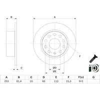 Bosch Bremsscheibe 0 986 479 E00