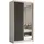 masseno Schwebetürenschrank LAMELLO 120 x 216 x 61 cm Weiß