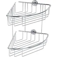 Tesa 40215-00000-00 baath Plus Eckduschkorb Klebstoff Chrom (glänzend)