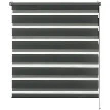 Schöner Wohnen Doppelrollo Tilda 90 x 150 cm grau
