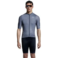 X-Bionic Fahrrad-Shirt Corefusion Ride Jersey (Front-Reißverschluss, 3 Rückentaschen, atmungsaktiv) grau Herren