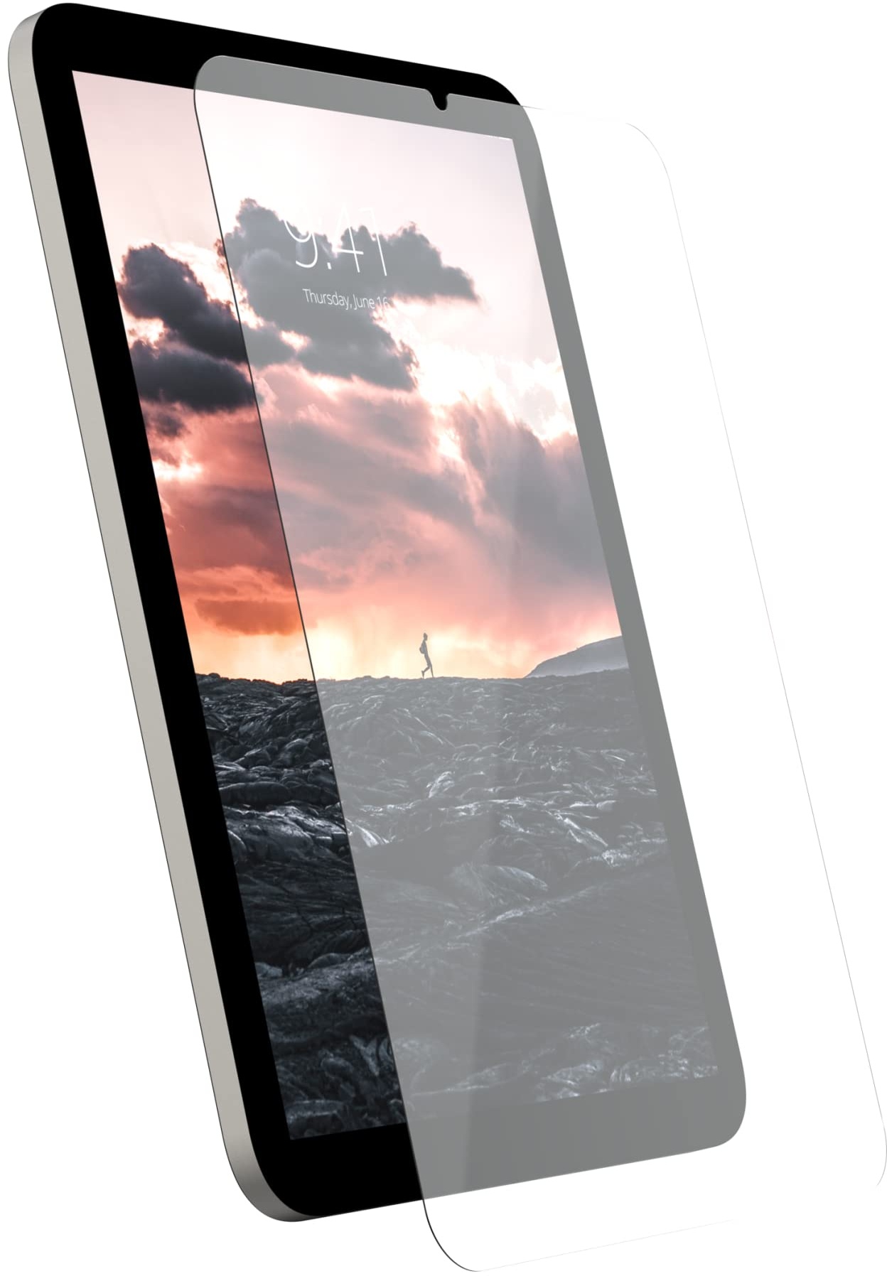 Urban Armor Gear UAG Plus Tempered Glass Displayschutzfolie Apple iPad Mini 6 Panzerglas (2021) [9H zweifach gehärtetes Glas, Anti-Fingerabdruck, 3D Touch kompatibel, 0,2mm dünn, Ultra klar]