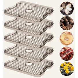 Zeegma DRY CHEF PRO Dörrautomat 400W, Obst- & Gemüsetrockner, 5 Ebenen, Temperatur 35–70°C, Umluft, Timer bis 72h - Schwarz