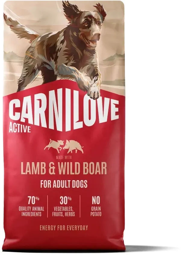 CARNILOVE Active Dog Lamm & Wildschwein für ausgewachsene Hunde 12kg