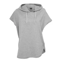 URBAN CLASSICS Ladies Sleeveless Terry Hoody grau