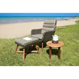 gardenson Loungsessel 65 x 95 x 85 cm Braun