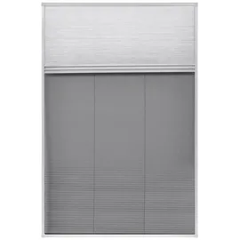 vidaXL Insektenschutz-Plissee für Fenster 80 x 120 cm Schwarz