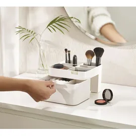 Joseph Joseph Make Me up Kompakter Spiegel und Kosmetik-Organizer-Set, Shell