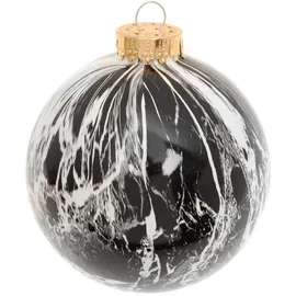Krebs Glas Lauscha Weihnachtsbaumkugel Marmoroptik 1-tlg. 10cm