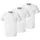 Erima Unisex 3er Pack T-Shirt, Weiß, L